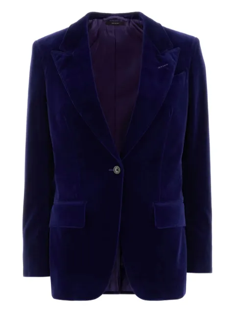 TOM FORD velvet single-button blazer