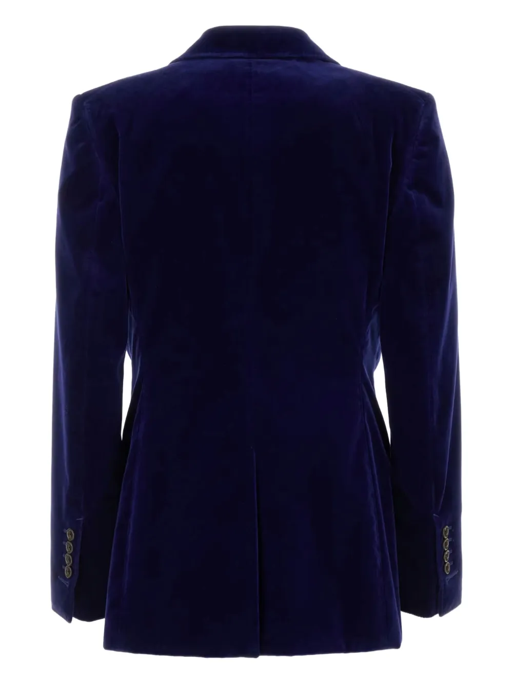 TOM FORD Fluwelen blazer met enkele knoop Blauw