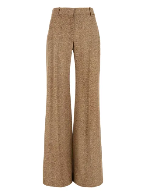 Ermanno Scervino herringbone pleated trousers