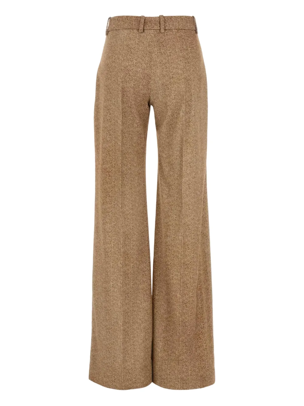 Ermanno Scervino herringbone pleated trousers - Bruin