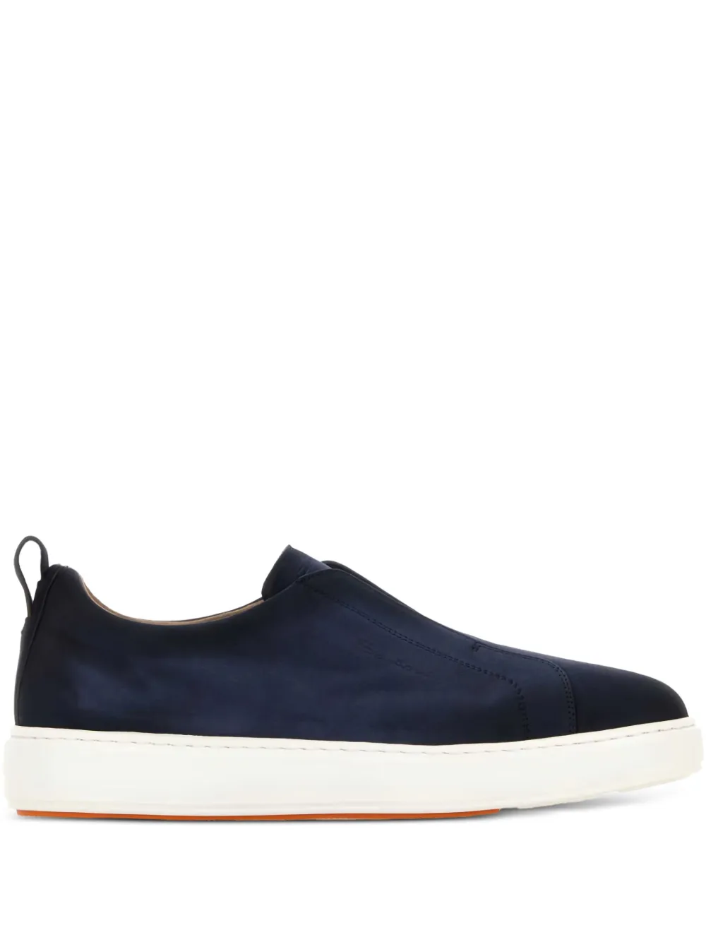 Santoni Victory slip-on suede sneakers Black