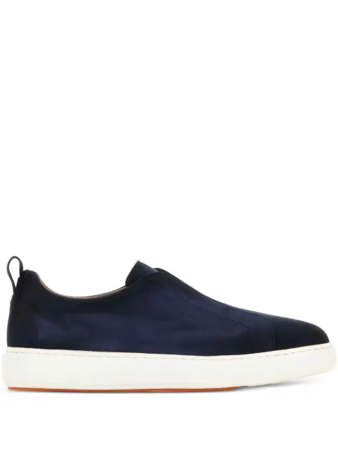 Santoni Victory slip-on suede sneakers