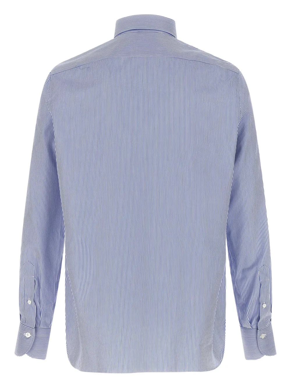 Finamore 1925 Napoli striped button-cuffed shirt - Blauw