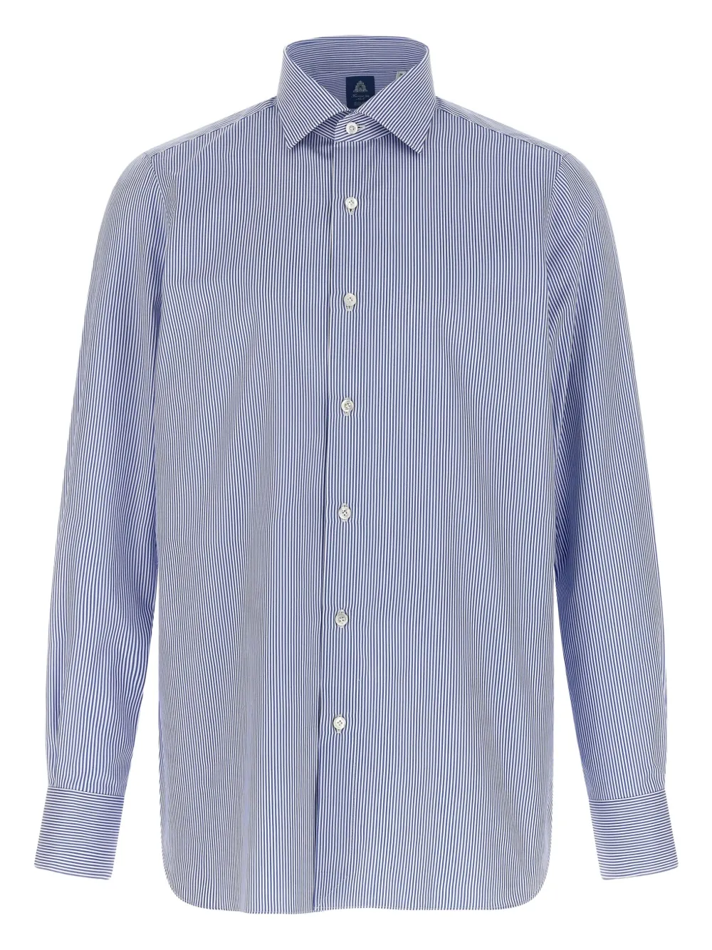 striped button-cuffed shirt