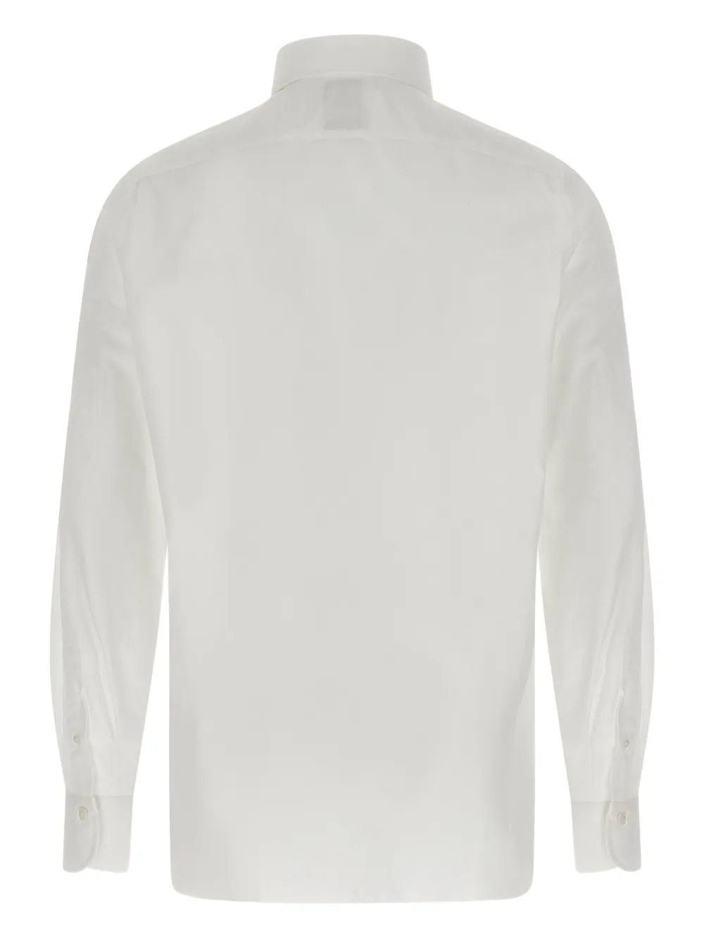 Finamore 1925 Napoli cuffed-sleeves buttoned shirt - Wit