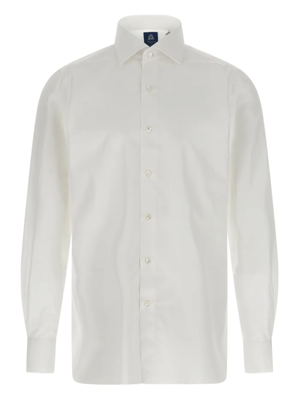 cuffed-sleeves buttoned shirt