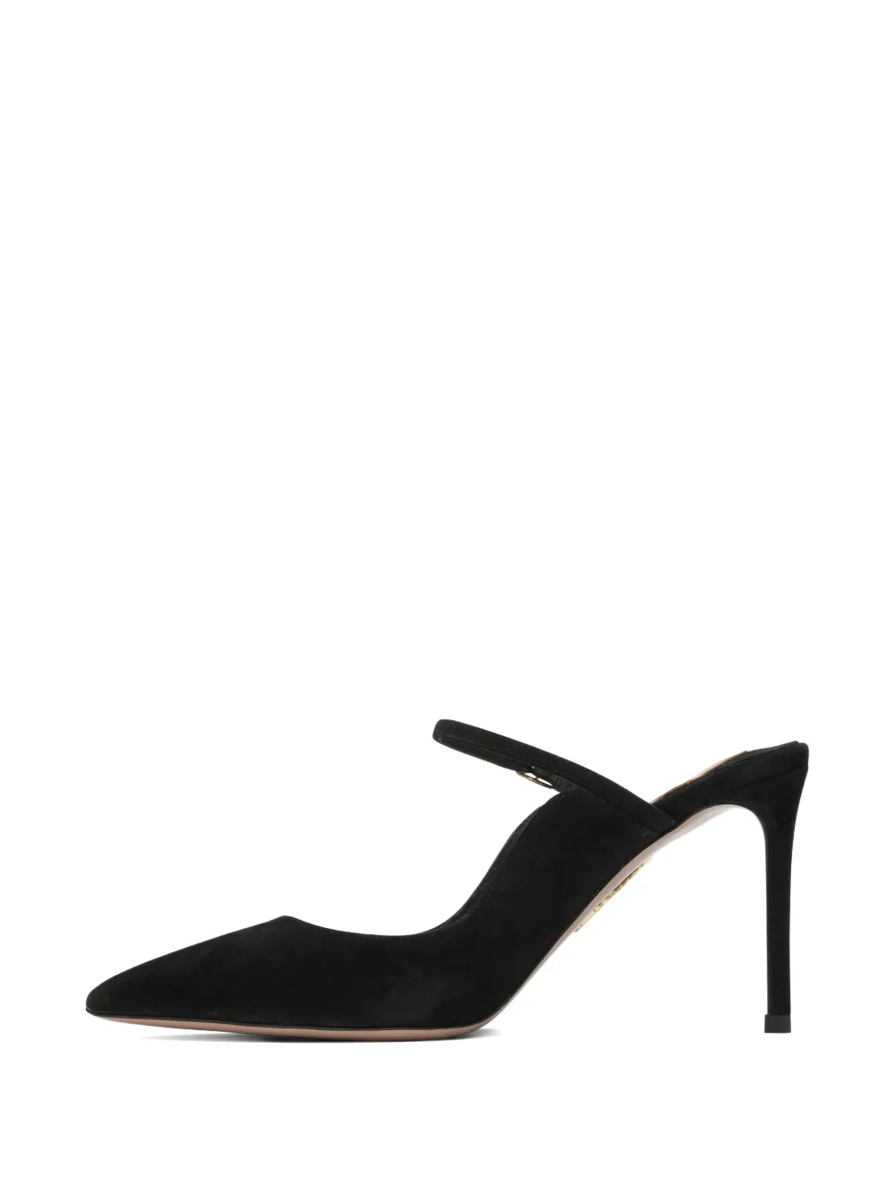 Aquazzura ankle-strap suede pumps Black