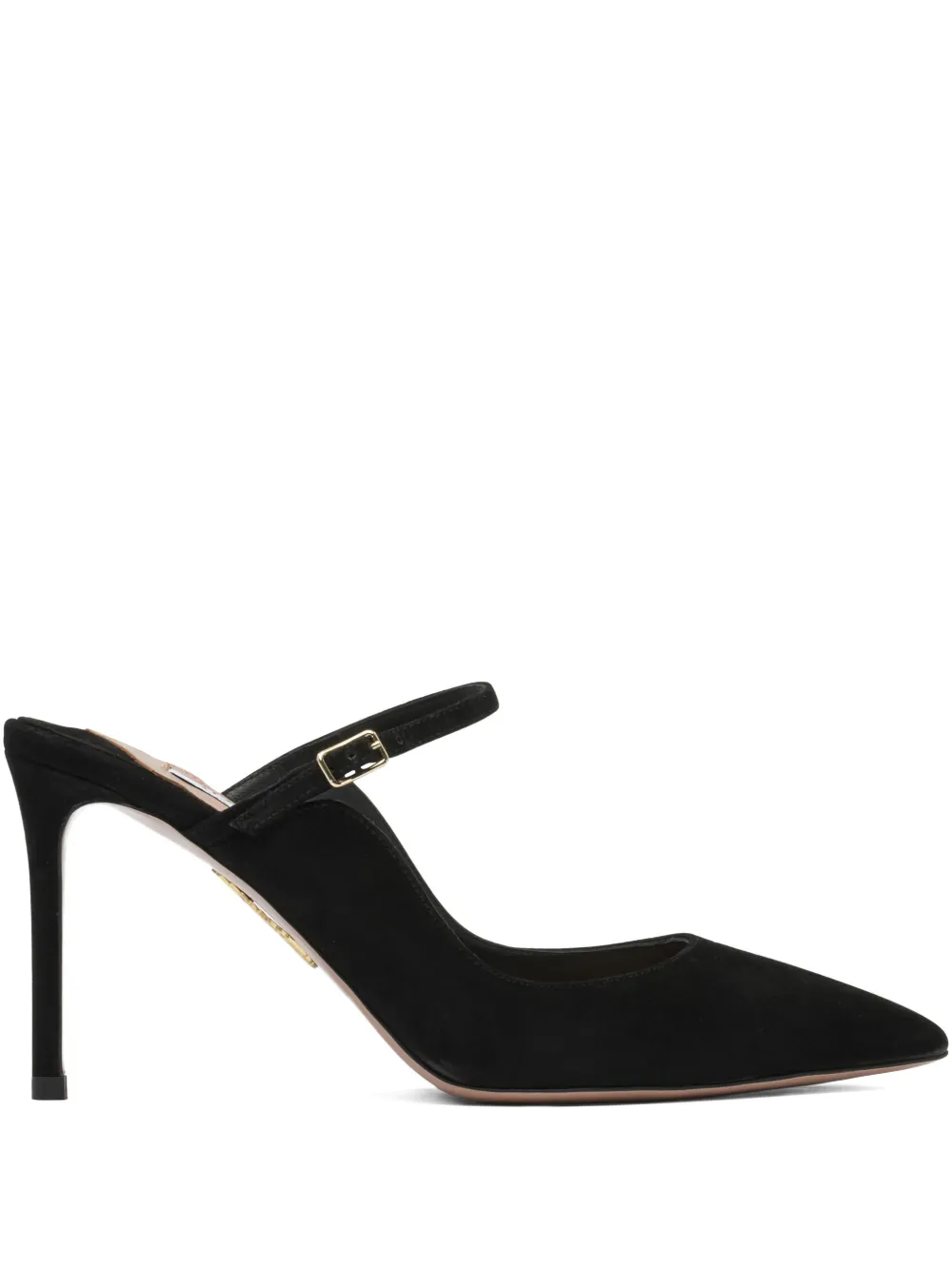Aquazzura ankle-strap suede pumps Black