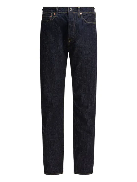 KAPITAL contrast-stitch cotton jeans