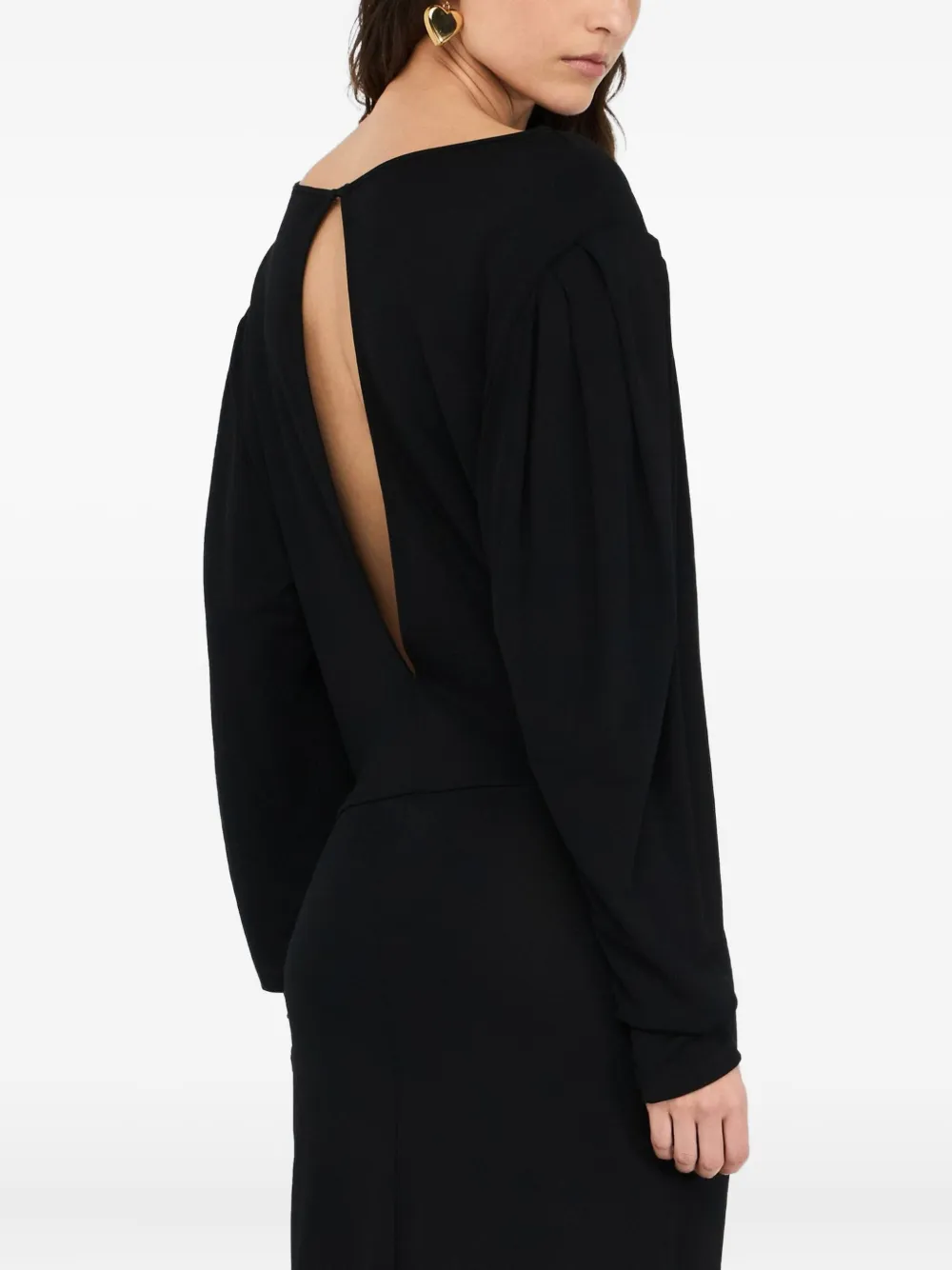 LIU JO Gedrapeerde mini-jurk Zwart