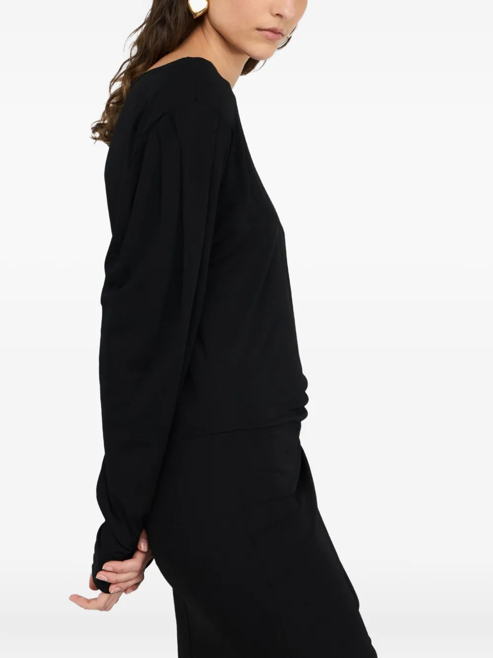 LIU JO Gedrapeerde mini-jurk Zwart