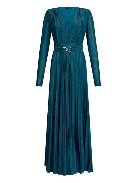 LIU JO pleated V-neck maxi dress