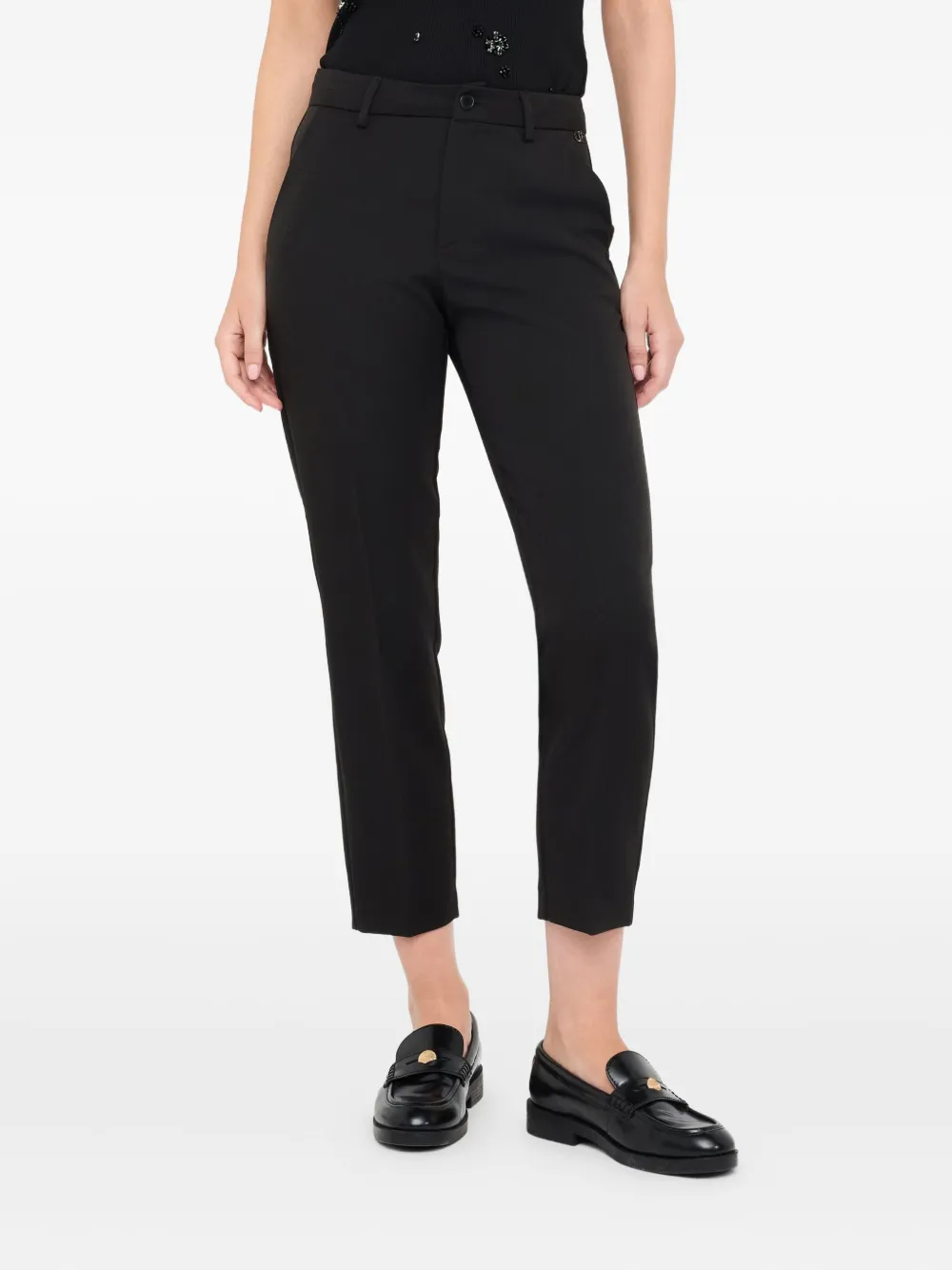 LIU JO Straight jeans met knoopsluiting Zwart