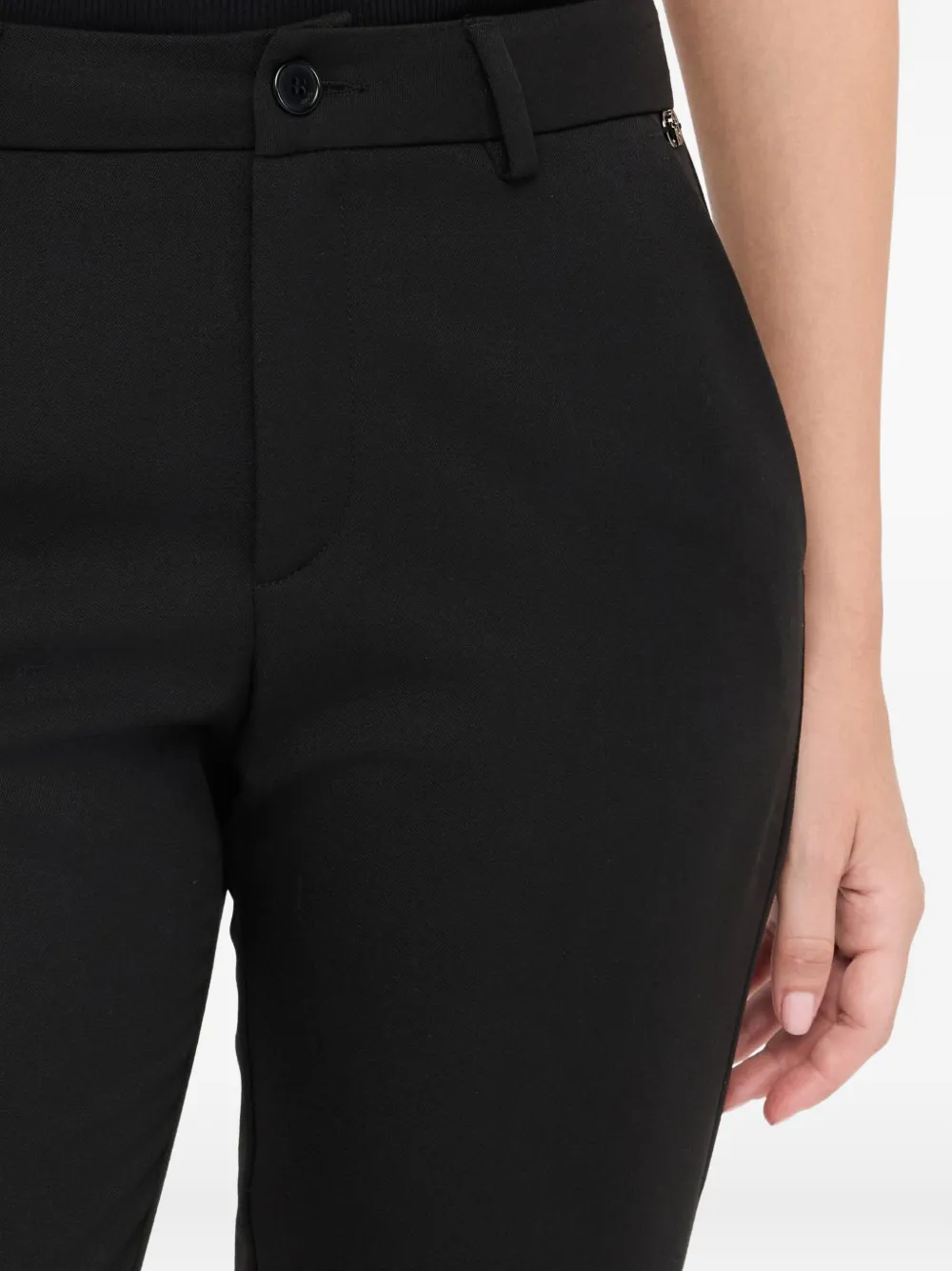 LIU JO Straight jeans met knoopsluiting Zwart