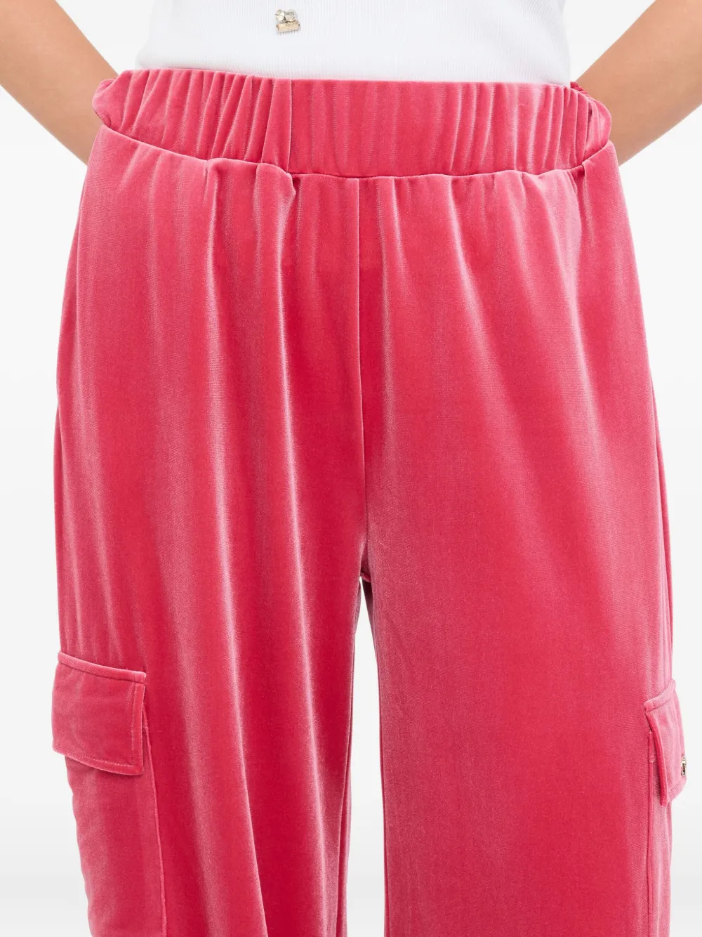 LIU JO cargo-pocket track pants Roze