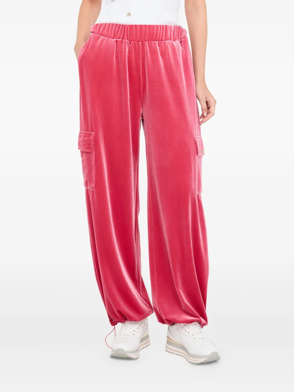 LIU JO cargo-pocket track pants Roze