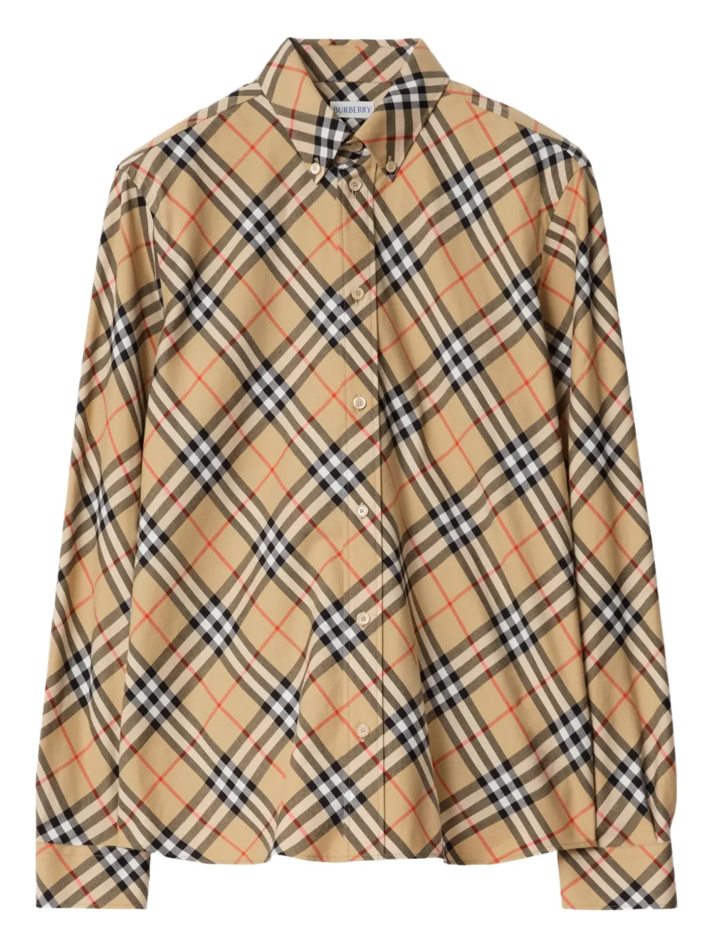 Burberry Check cotton shirt Bruin