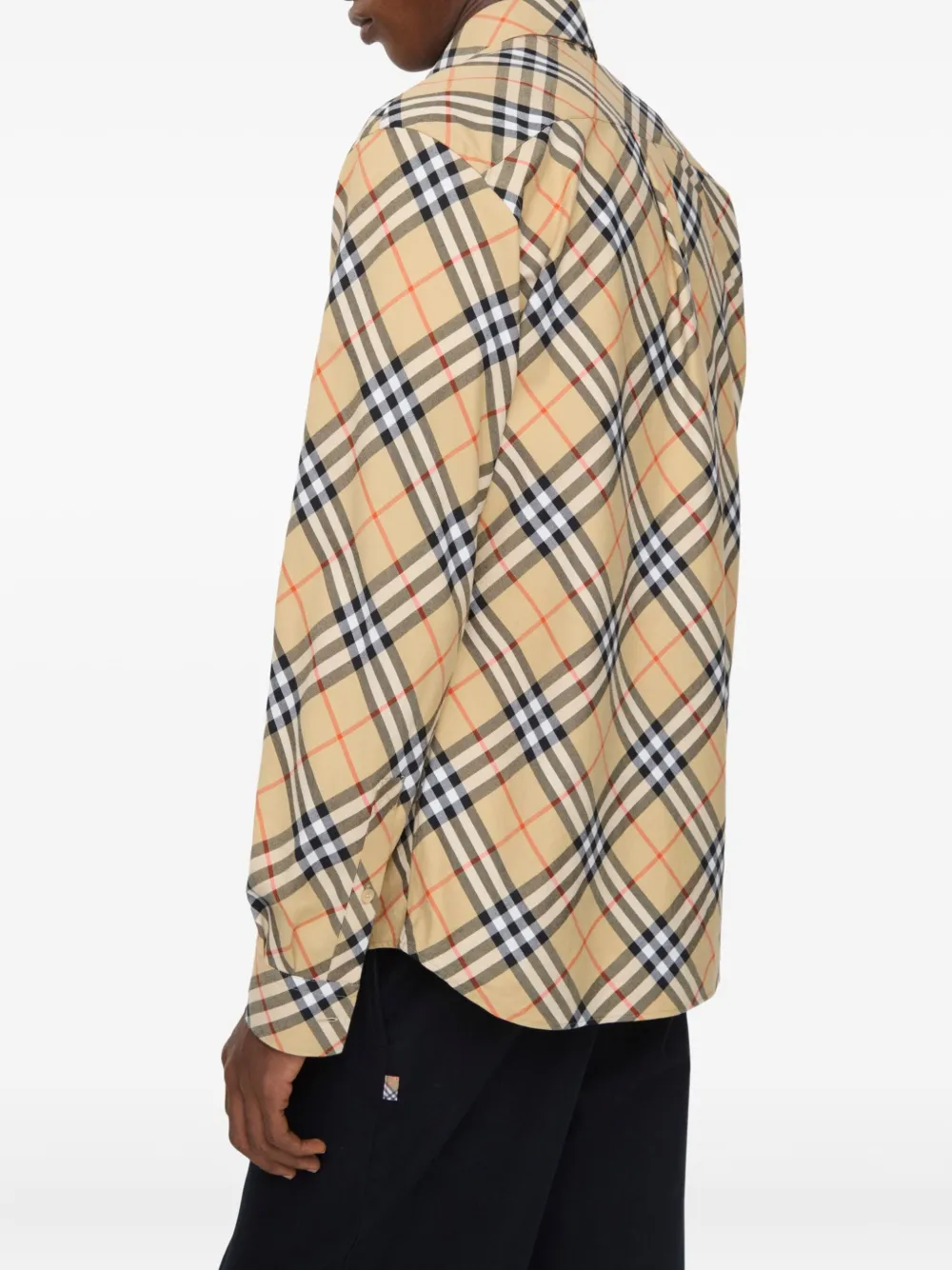Burberry Check cotton shirt - Bruin