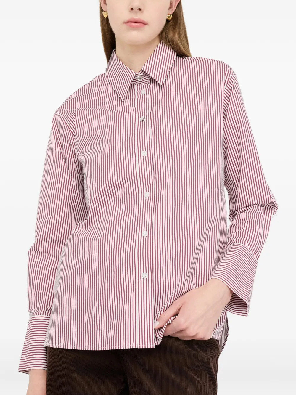 Liu •jo Striped Shirt In Pink
