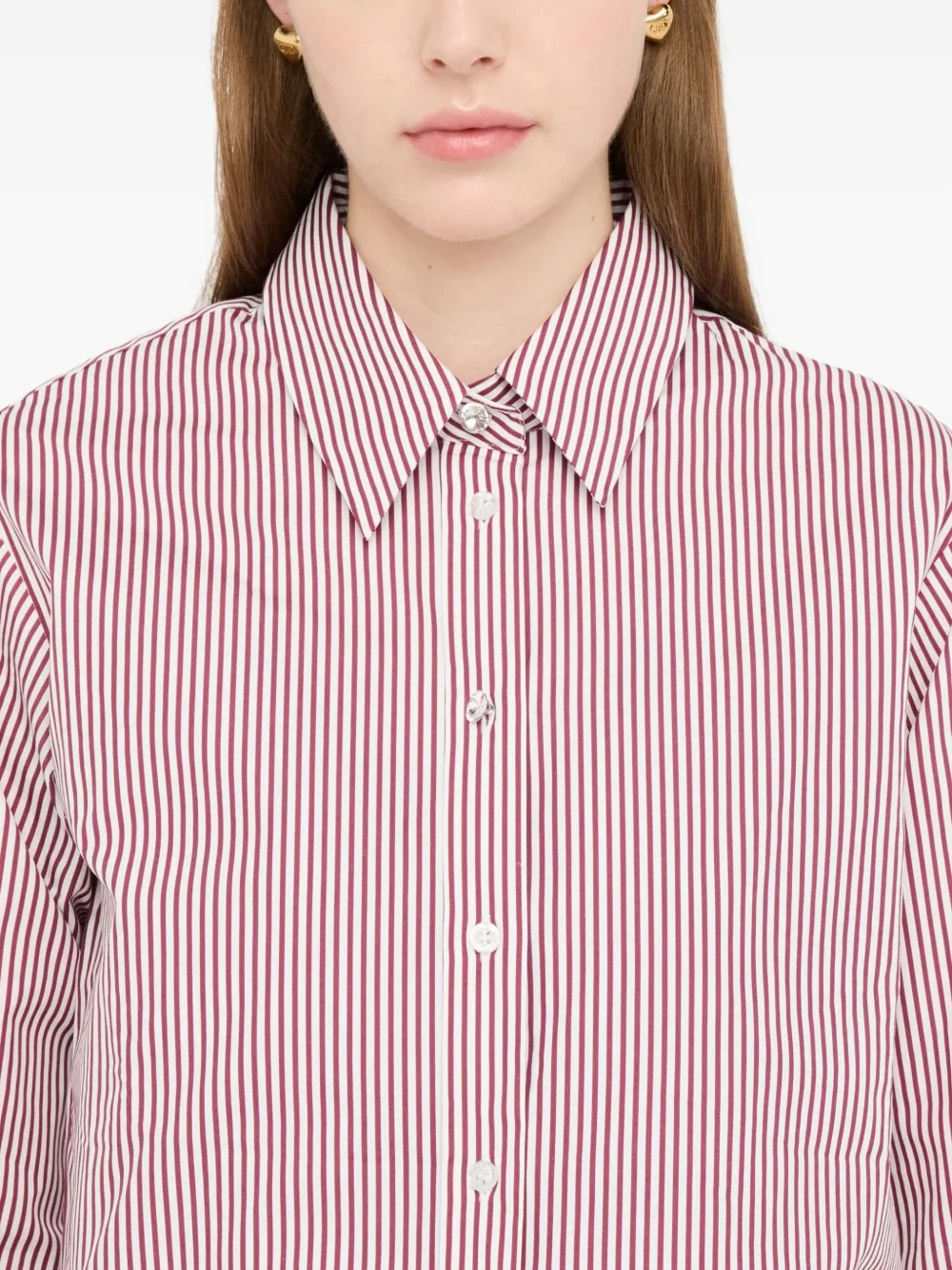 Liu •jo Striped Shirt In Pink