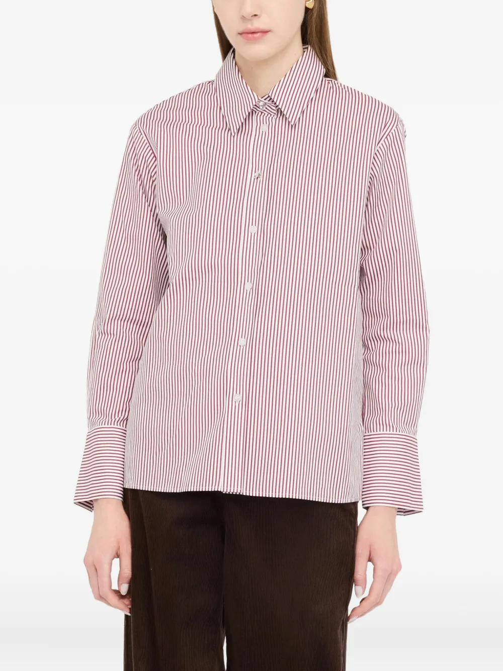 Liu •jo Striped Shirt In Pink