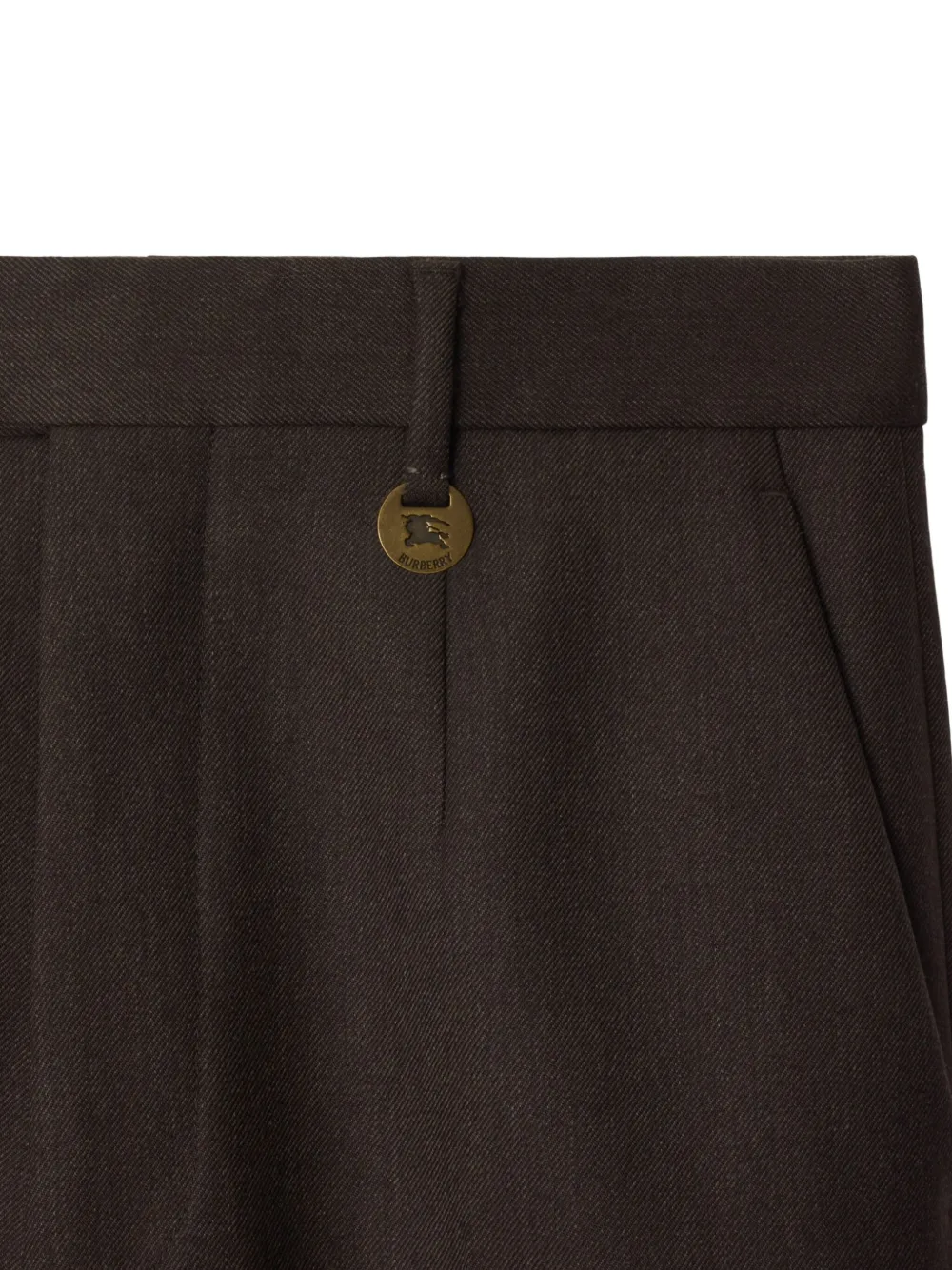 Burberry Broek met omgeslagen pijpen Bruin