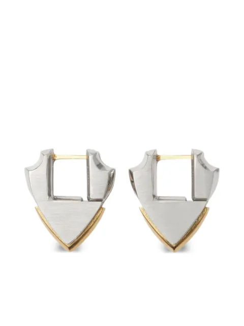 Burberry aretes en forma de escudo