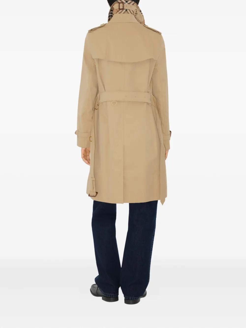 Burberry double-breasted belted trench coat Beige