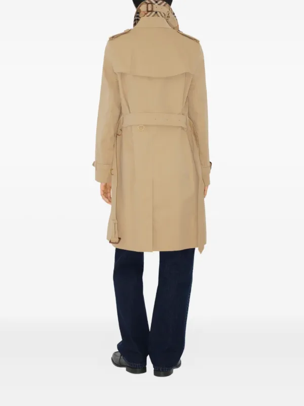 【送料&関税込】Burberry Double Breasted Belted Trench Coat Burberry double-breasted Belted Trench Coat | Black | FARFETCH