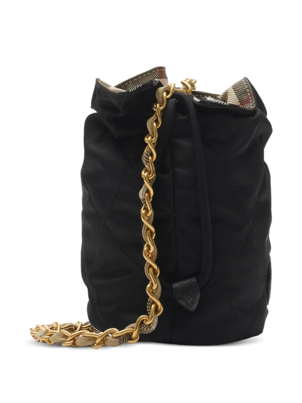 Burberry Gesteppte Horseshoe Mini-Tasche mit Kettenriemen | Beuteltaschen | Image 2