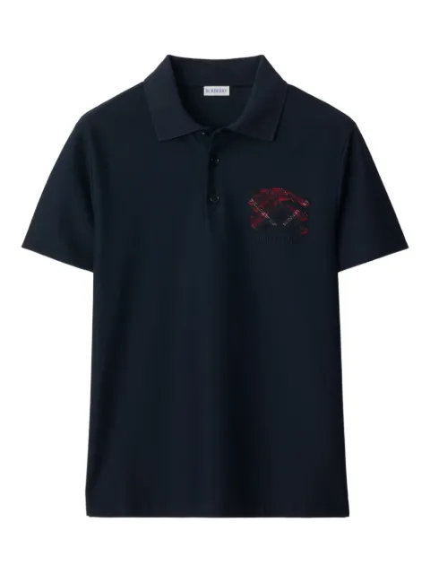 Burberry Equestrian Knight-check polo shirt
