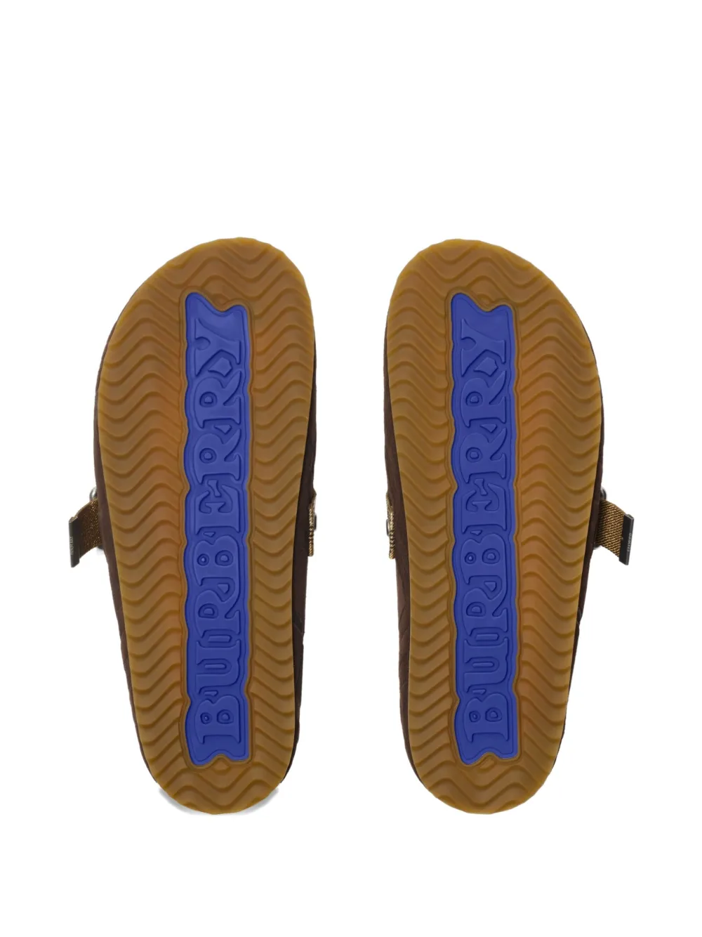 Burberry Check-pattern Buckle Sandals In Brown