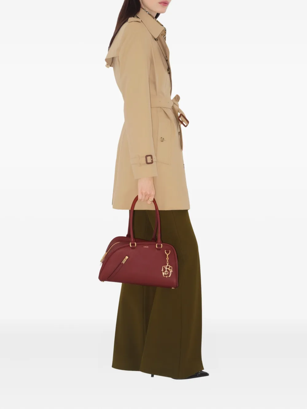 Burberry belted double-breasted trench coat Beige
