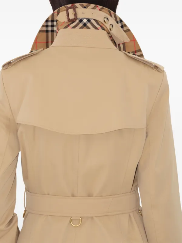 Burberry ダブルブレスト トレンチコート | ニュートラル | FARFETCH JP
