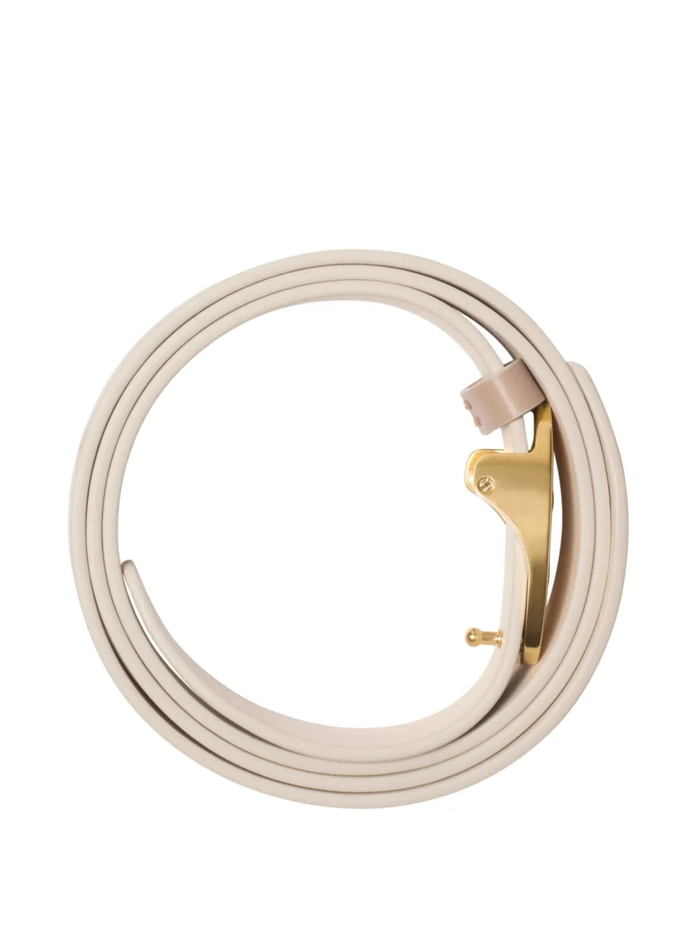 Burberry oval-buckle leather belt - Beige