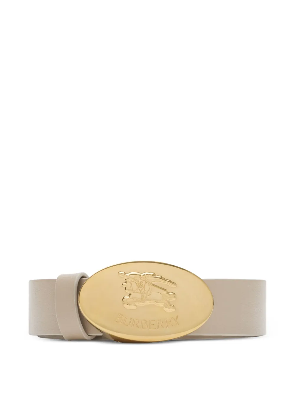 Burberry Riem met ovalen gesp Beige