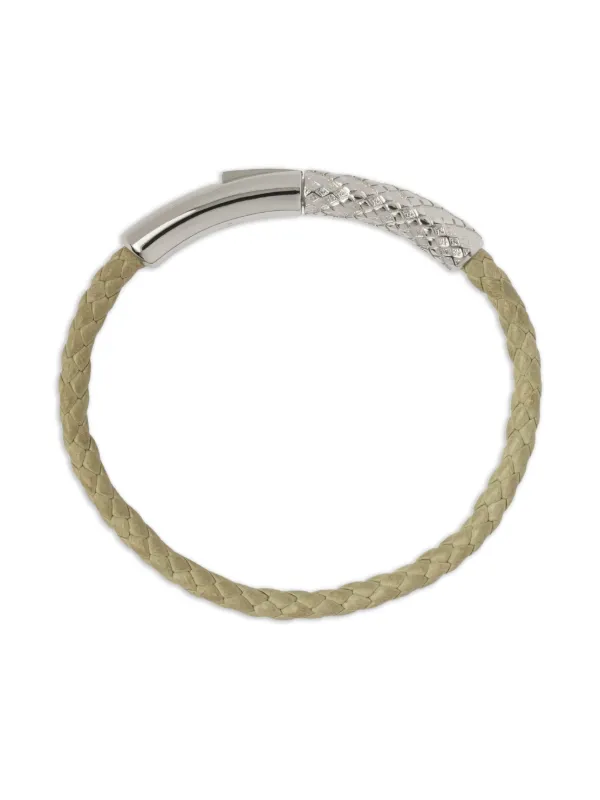 Burberry Check Leather Bracelet | Neutrals | FARFETCH SG