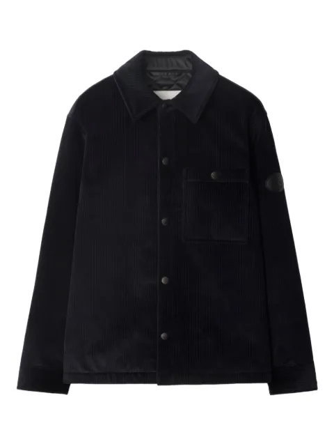 Burberry corduroy knight-stamp jacket