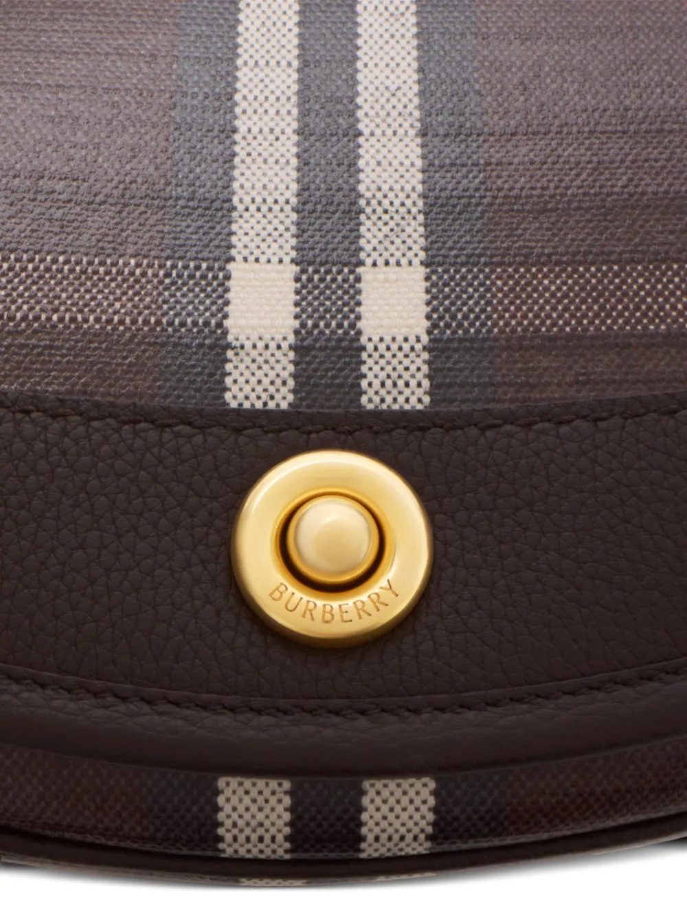 Burberry Highlands leren crossbodytas Bruin