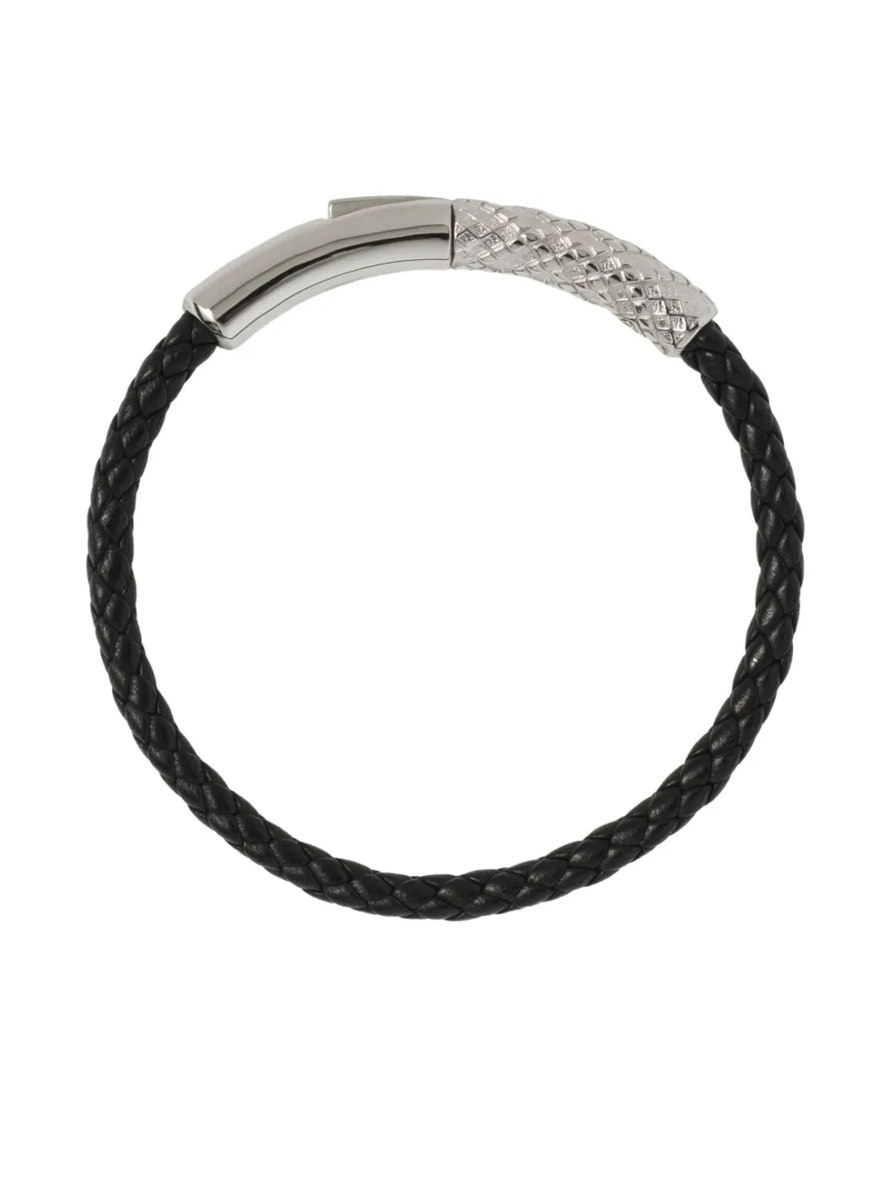 Burberry Lederarmband mit Check | Herren | Image 2