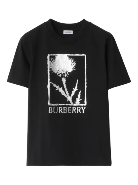 Burberry thistle-print crew-neck T-shirt