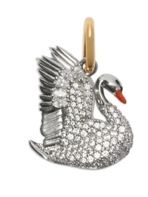 Burberry embellished-swan charm