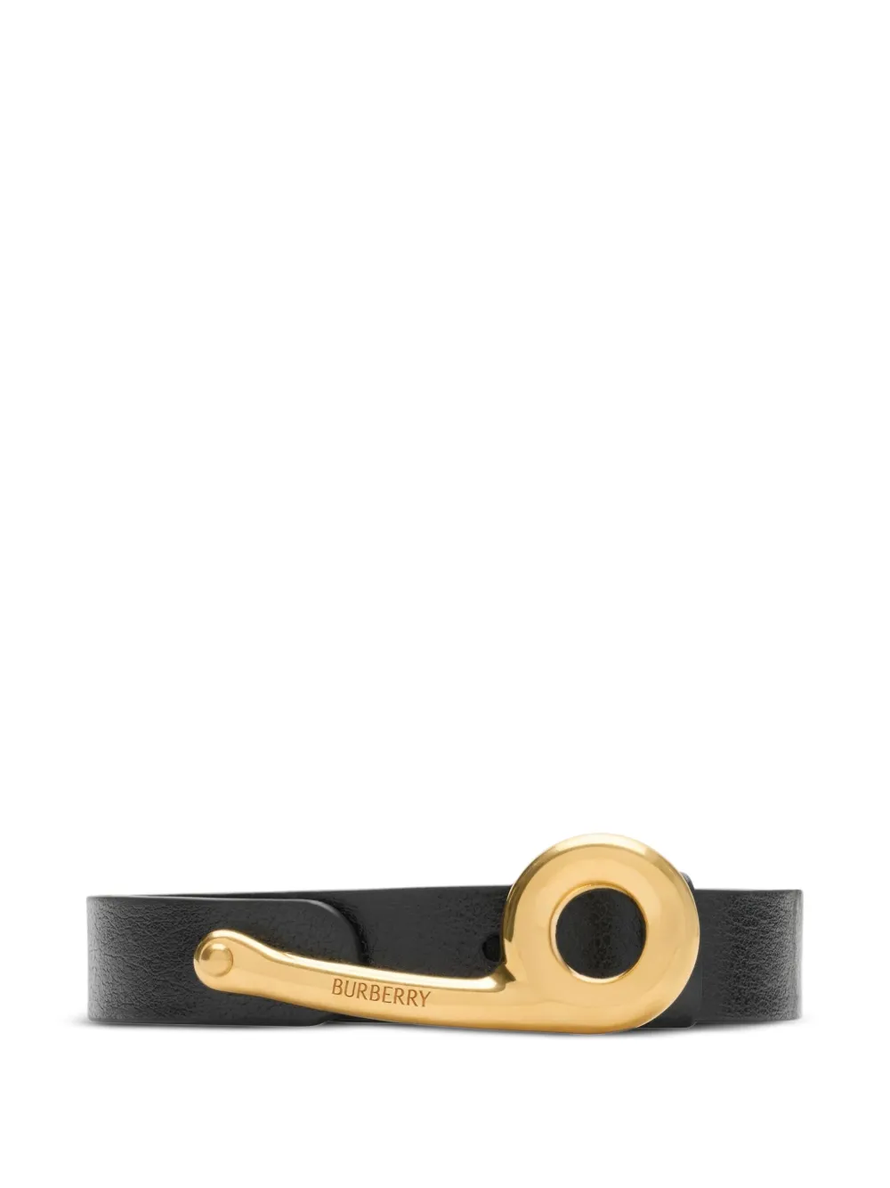 Burberry Leren riem Zwart