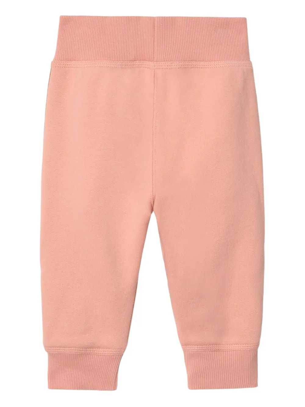 Burberry Kids Katoenen trainingsbroek met geruite afwerking Roze