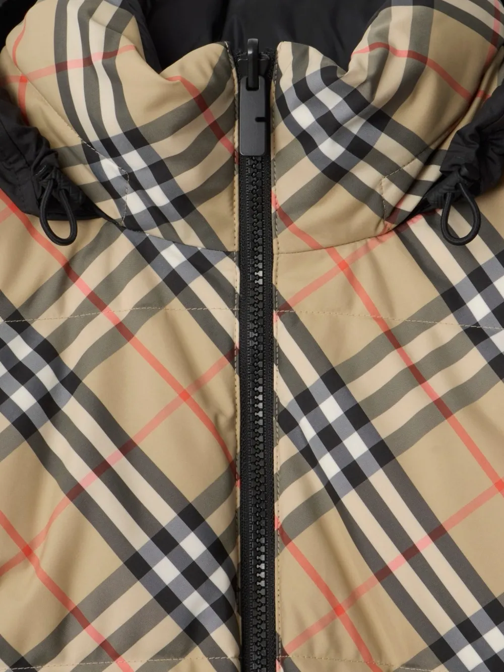 Burberry Omkeerbaar geruit donsjack Beige
