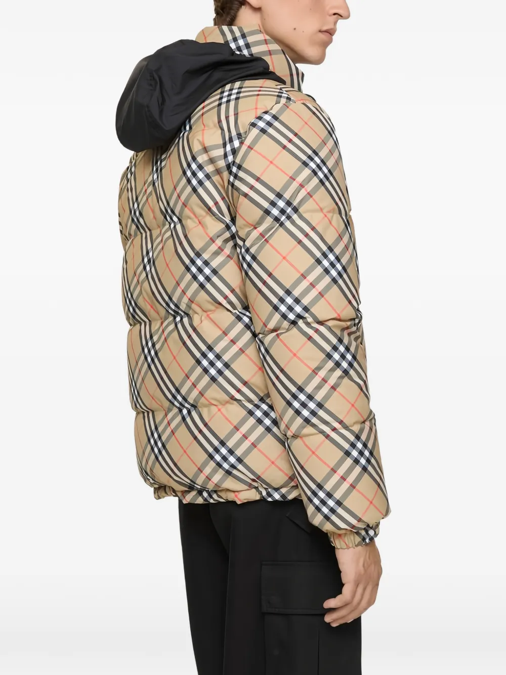 Burberry Omkeerbaar geruit donsjack Beige