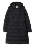 Burberry double-breasted belted puffer coat - Black