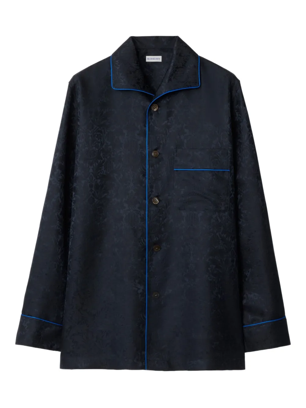 Burberry Sunflower pyjamashirt met zijden jacquard Zwart