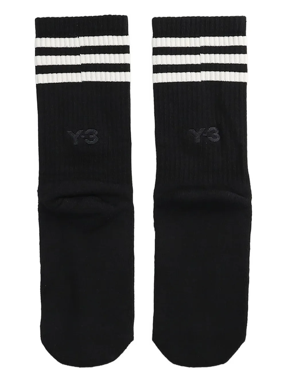 Y-3 logo-embroidered socks Zwart