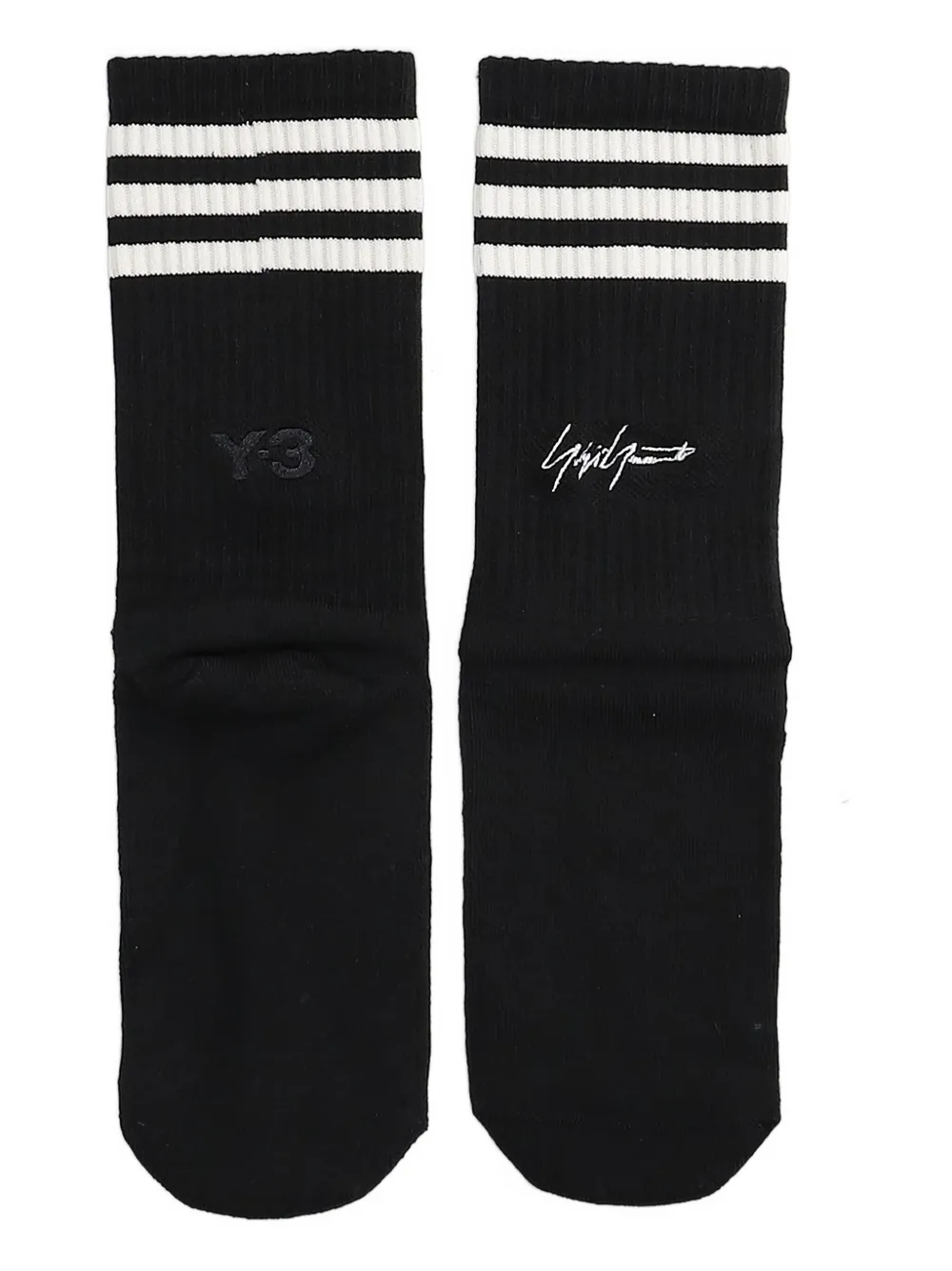Y-3 logo-embroidered socks Zwart